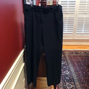 Nine West Black Trousers, Straight Leg